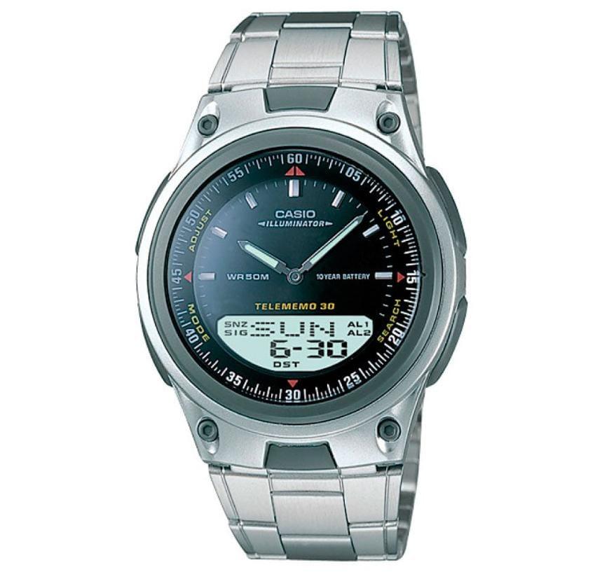 שעון יד משולב אנלוגי + דיגיטלי לגבר casio aw80d-1a קאסיו