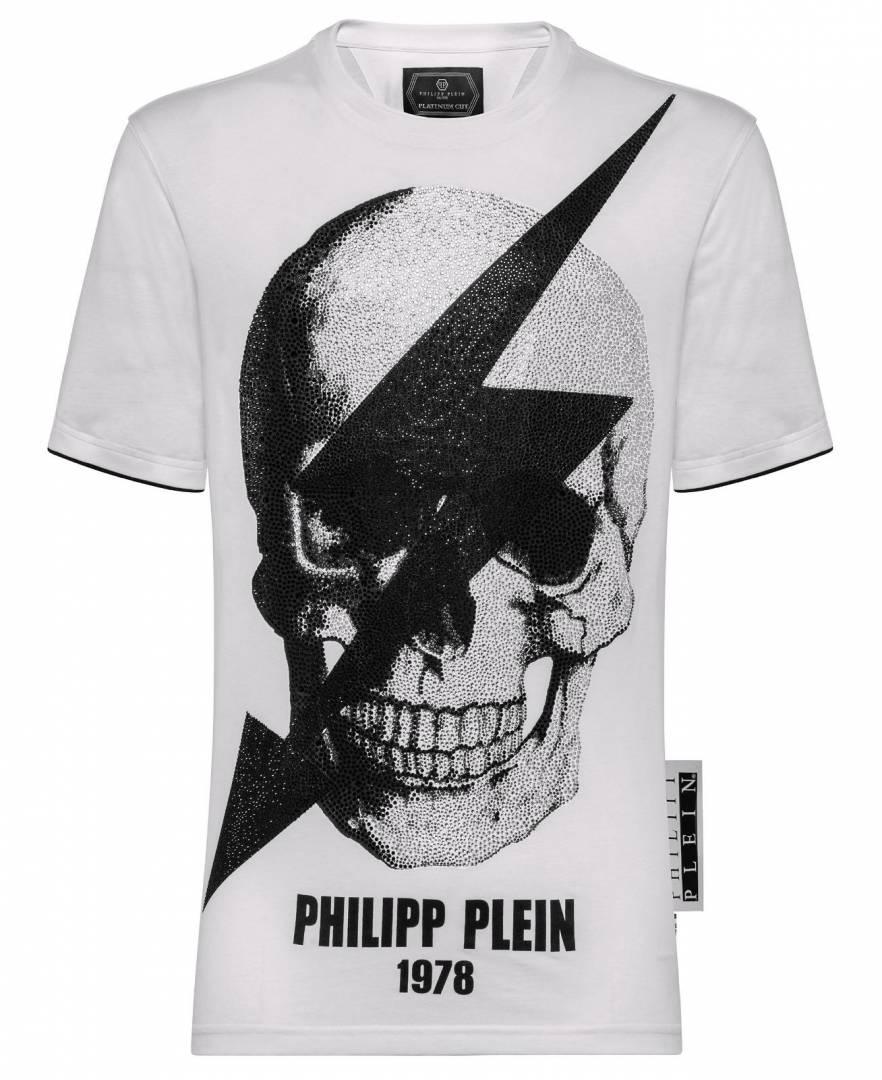 חולצת טריקו לבנה לגבר philipp plein s19c-mtk3332-pjy002n_01 פיליפ פליין (מידה S)