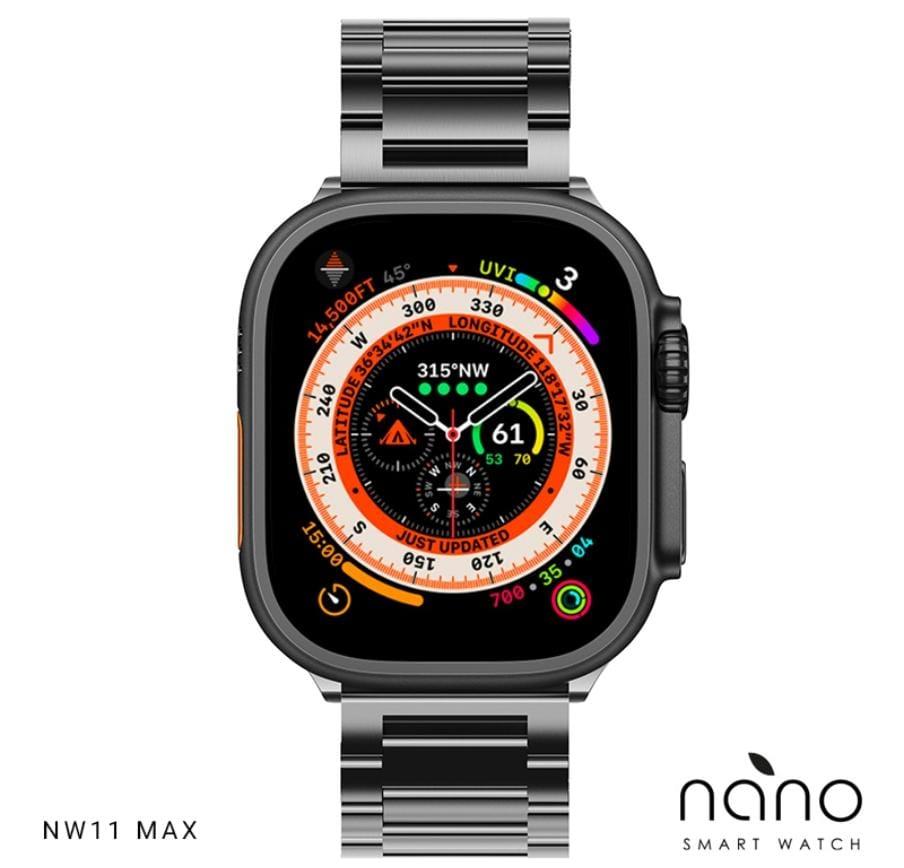 שעון יד חכם שחור לגבר (nano nw11 max  (black2 נאנו